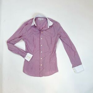 Banana Republic Pink & White Pinstriped Button Up Shirt *Brand New*